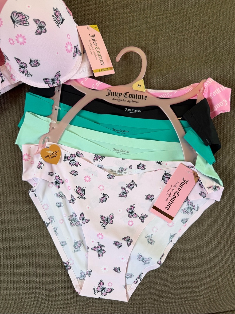 NWT Juicy Couture 5-Pack No Panty Lines Set
